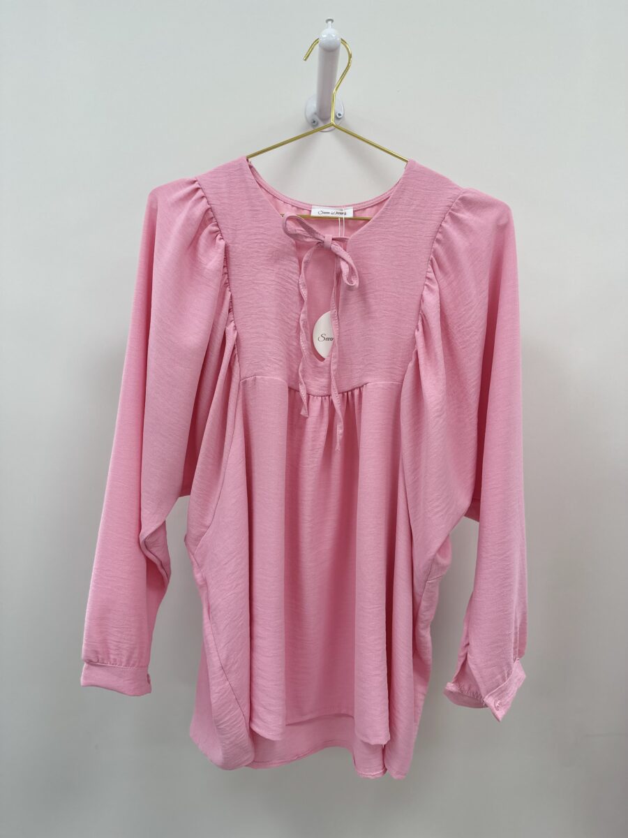 Camisa manga murcielago rosa ( talla grande)